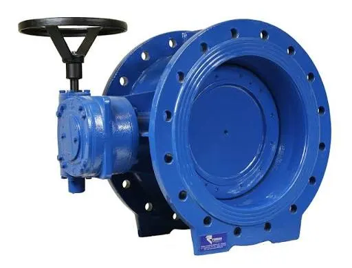 Gear-operated butterfly valves